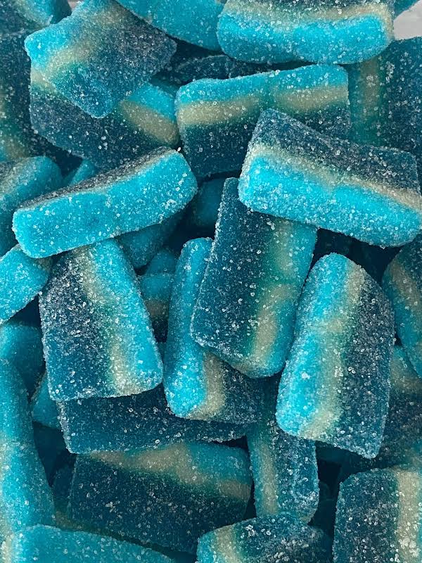 Fizzy Blue Raspberry Slices